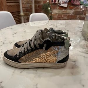 P448 Love Mixed Media High Tops